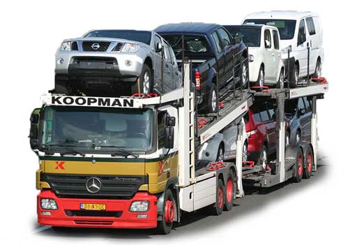 camion d'exportation de voiture Koopman